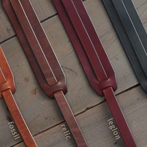 Leather Guitar Strap | Custom Guitar Strap | Handmade Guitar Strap | Personalized Guitar | Acoustic Guitar | Bass Guitar Gifts | FOLK style image 7