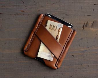 Slim Leather Wallet Business Card Holder | ID Wallet | EDC Wallet | Minimalist Wallet | Card Wallet | Custom Wallet | Money Clip Wallet