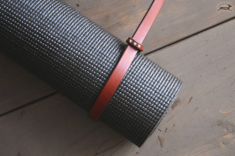 Leather Yoga Mat Holder Handmade Strap Carrier for Yoga Mats Etsy