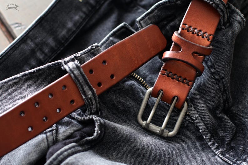 Men's Leather Belt | 1.5" Wide Leather Belt | Custom Leather Belt | Leather Belt for Men | Natural Leather Belt | M-style image 14
