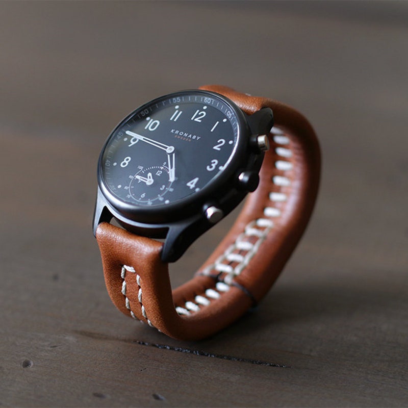 Custom Leather Watch Strap ACBK001_K0038486 main image 0