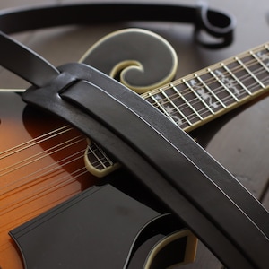 Leather Mandolin Strap Custom Mandolin Strap F-style & A-style Bluegrass Mandolin Leather Strap for Mandolin Instrument FOLK style image 6