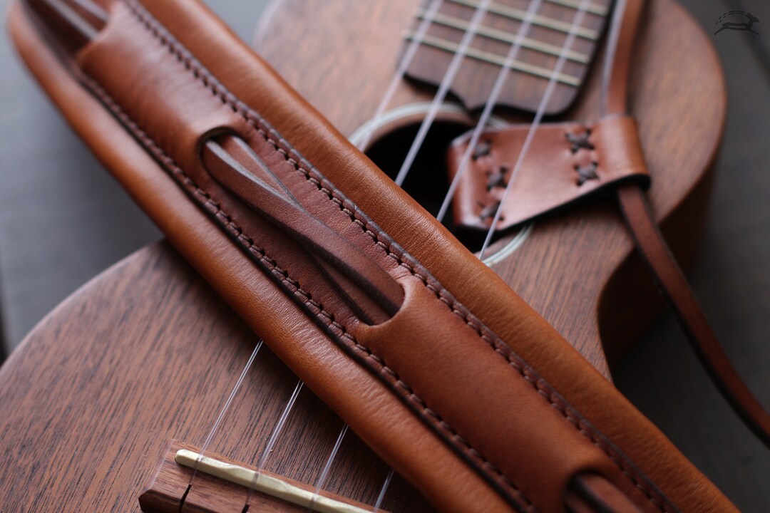 Padded Leather Ukulele Strap for Acoustic or Electric Ukulele Ukulele
