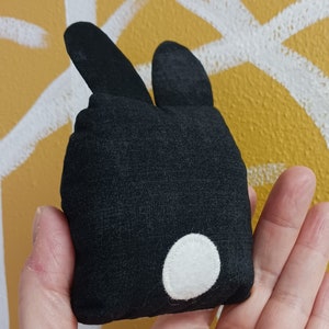 Black & White BUNNY STUFFIE image 2