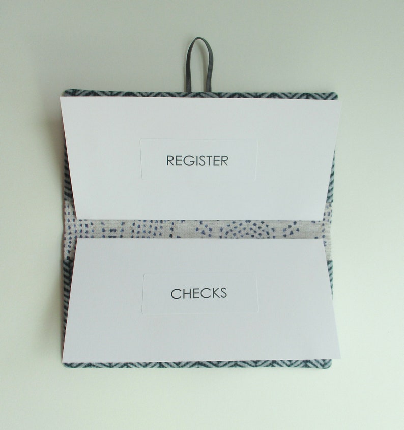 pink /& dark gray ornate design Checkbook Cover in magenta