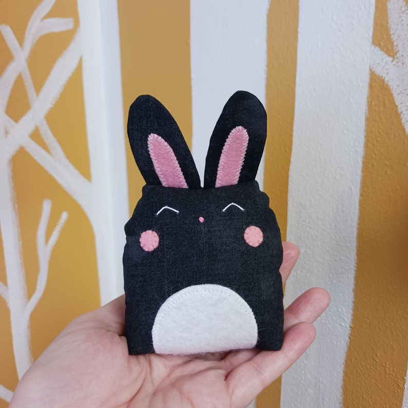 Black & White BUNNY STUFFIE image 1