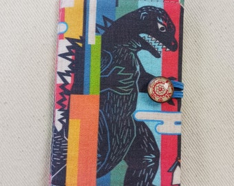 Godzilla NEEDLEBOOK in contemporary cotton fabric - *does not include needles*