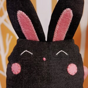 Black & White BUNNY STUFFIE image 4