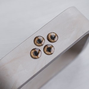 Brown Pullip eyechips (12-13mm) by bunnyandmilky