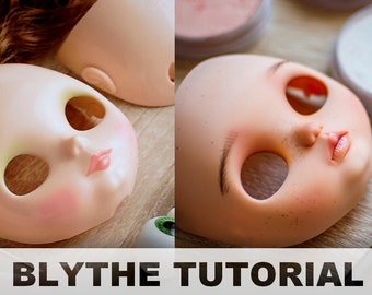Blythe VIDEO tutorials (17 videos) Carving, sanding, spraying, painting, pulling cords & hair