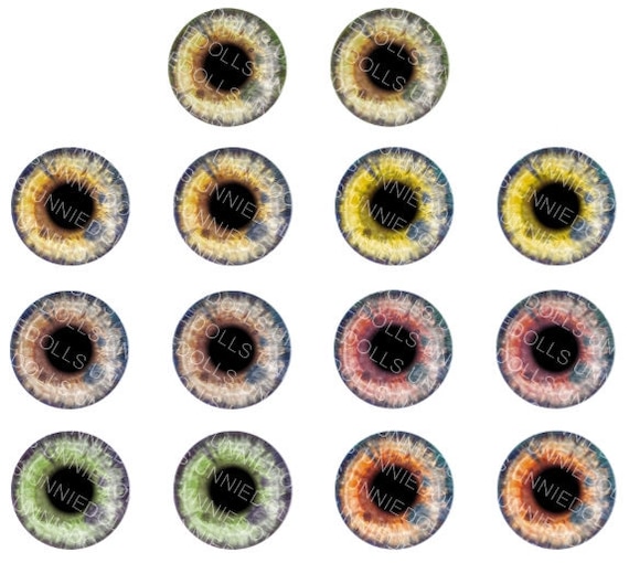 7 Printable REALISTIC Eyechips for Pullip and Neo Blythe Dolls - Etsy ...