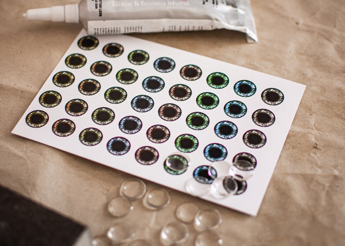 8 Printable REALISTIC Eyechips for Pullip and Neo Blythe Dolls - Etsy ...