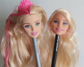 barbie head earrings