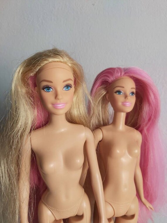 Twist to Change Hair Color Matell Barbie Doll Blonde Pink - Etsy