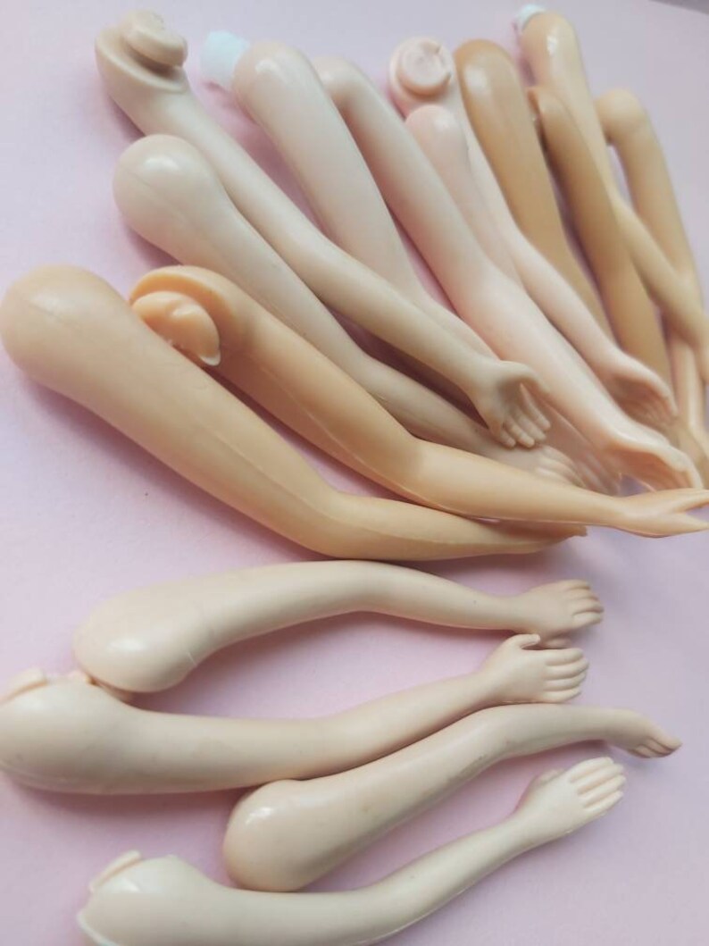 Doll Arms 2 Sets 4 Arms Rubber Plastic Doll Parts Etsy