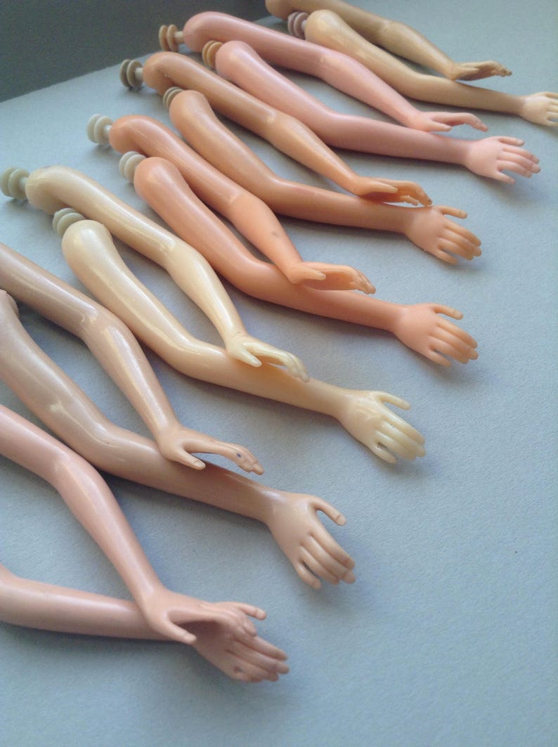 Barbie Arms 1 Set Rubber Plastic Doll Parts Original Etsy