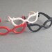 Doll Cats Eye Glasses, Barbie My Scene Liv Dolls Mystixx Monster High EAH Bratz, set of 3, fashion doll accessories, glasses, Greece