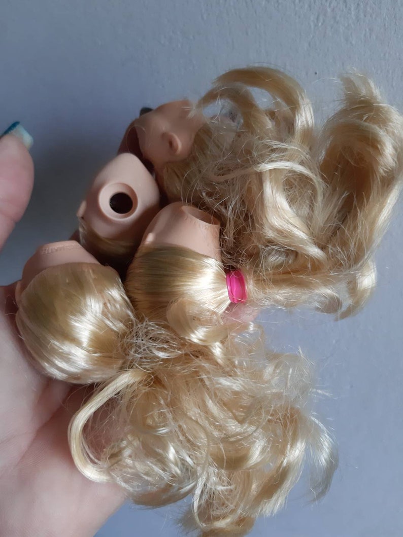 Mattel Barbie Doll Heads ponytail 1 head plastic doll | Etsy