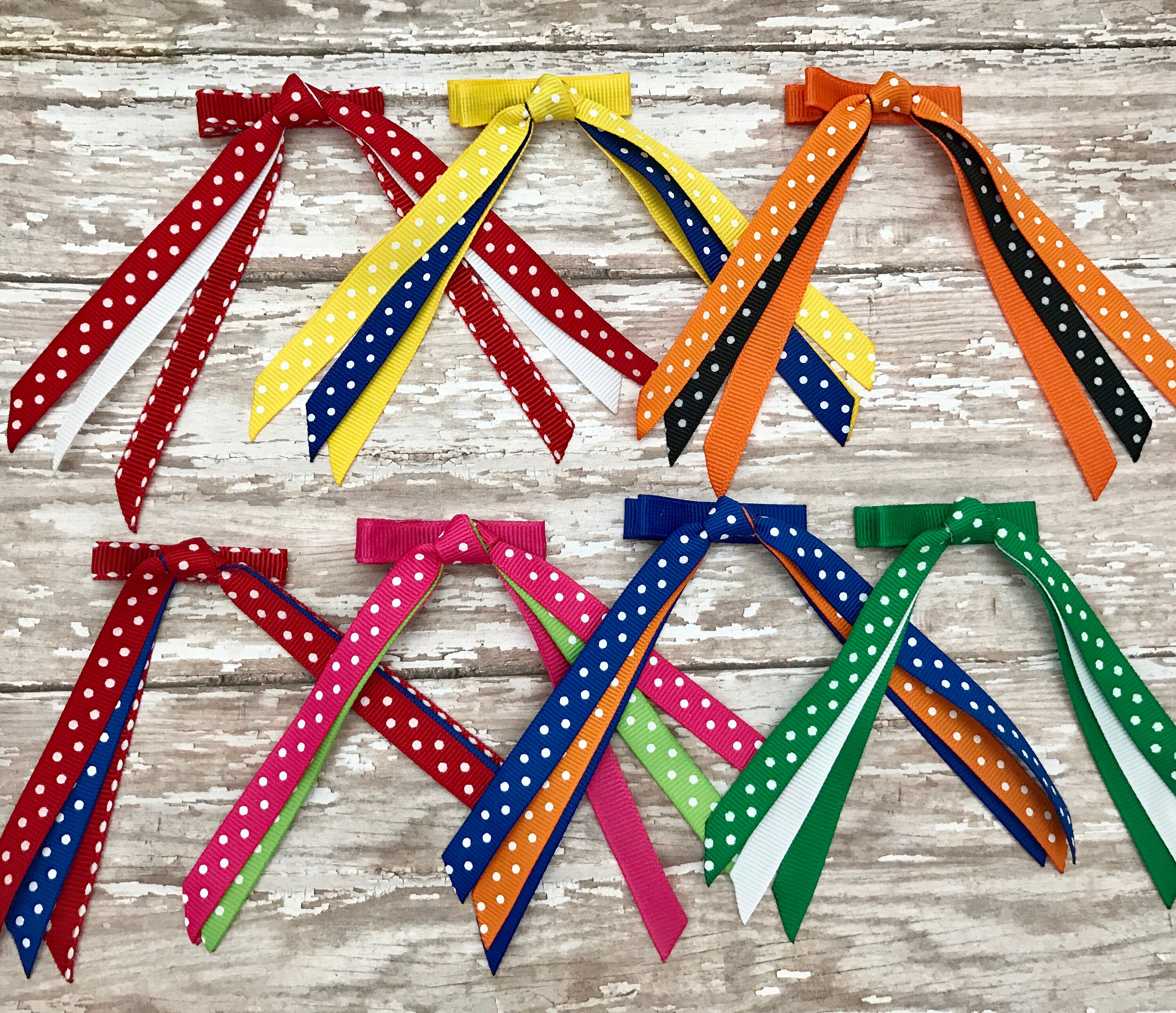 Mini Pony Hair Clip: Girls Ribbon Hair Accessories - Etsy