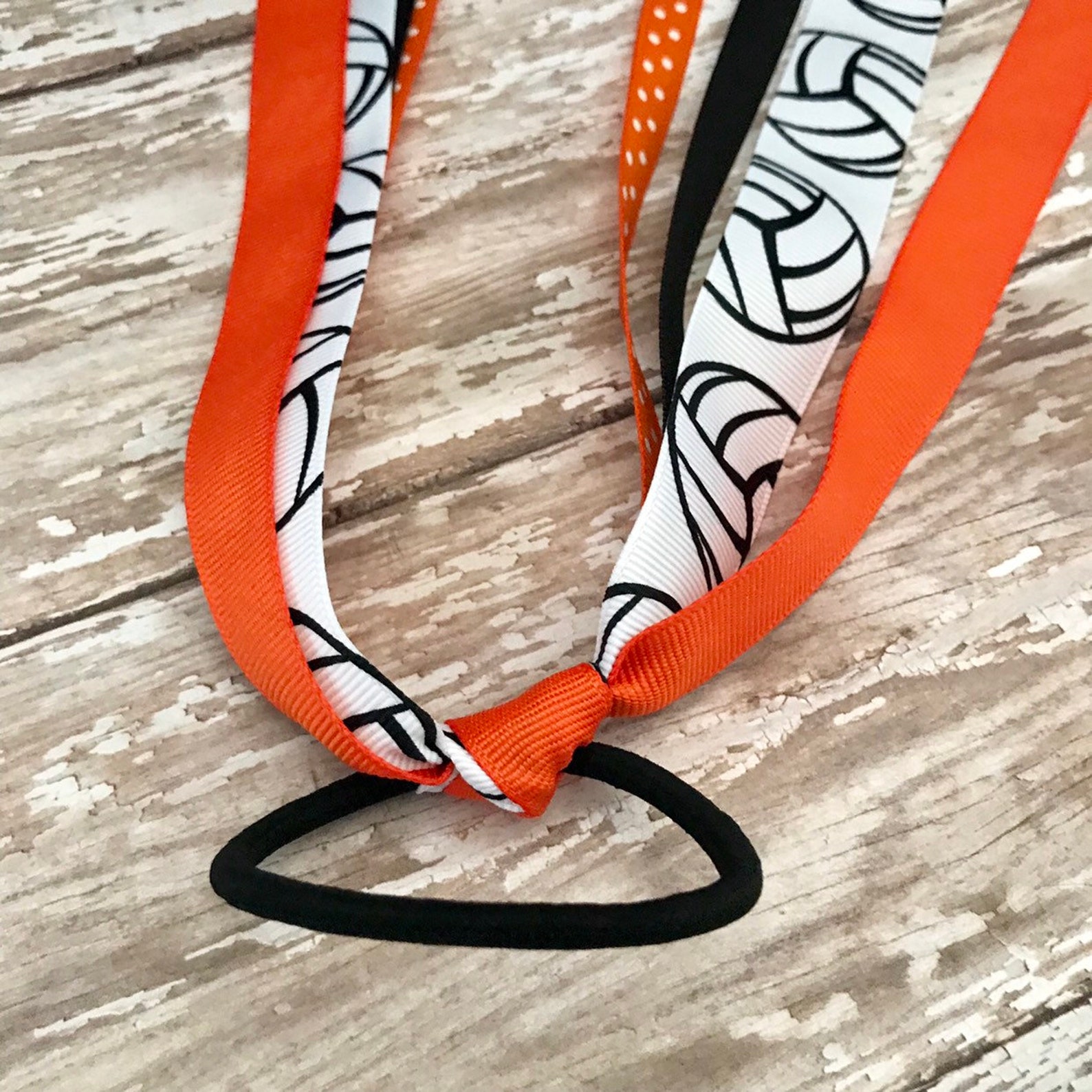 Volleyball Team Spirit Ribbon Ponies Volleyball Hair Ties Etsy