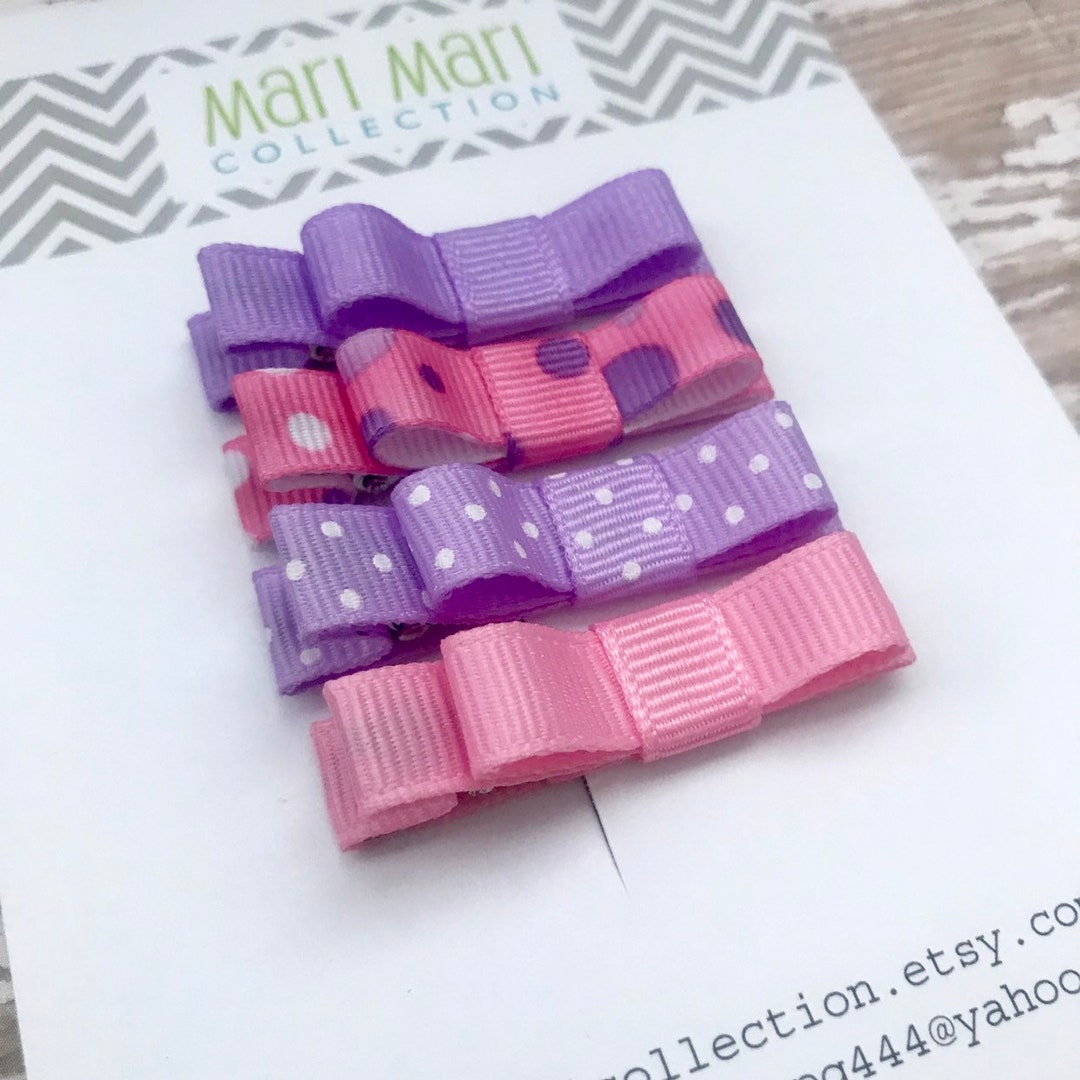 Hair Clips Pink Purple Hair Clip Hair Clip for Baby Baby Etsy