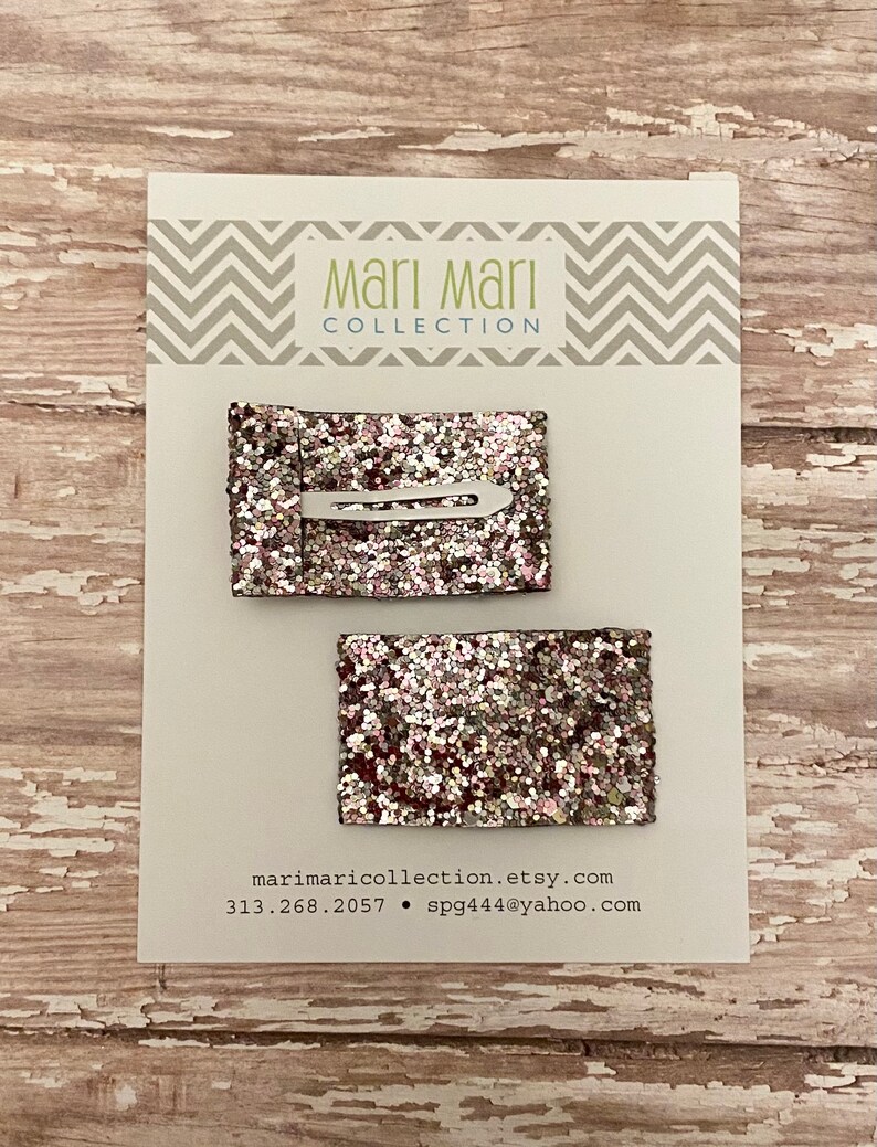 Faux Leather Snap Clips Faux Leather Hair Clips Toddler Etsy