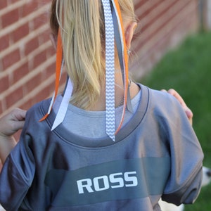 Custom Team Ribbon Ponytail Holder: Spirit Hair Accessory