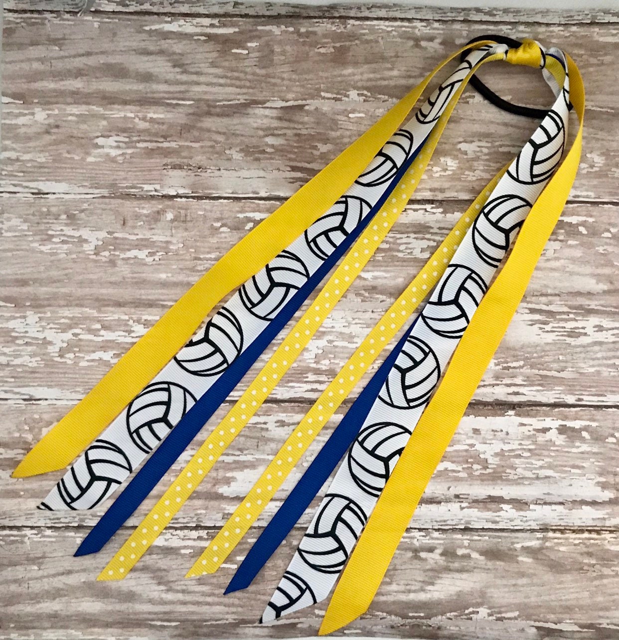 Volleyball Team Spirit Ribbon Ponies Volleyball Hair Ties Etsy