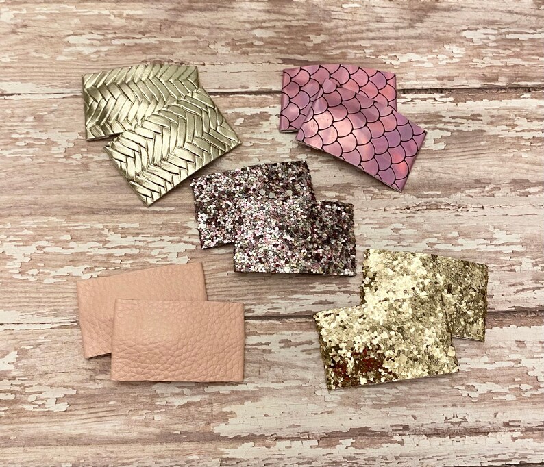Faux Leather Snap Clips Faux Leather Hair Clips Toddler Etsy
