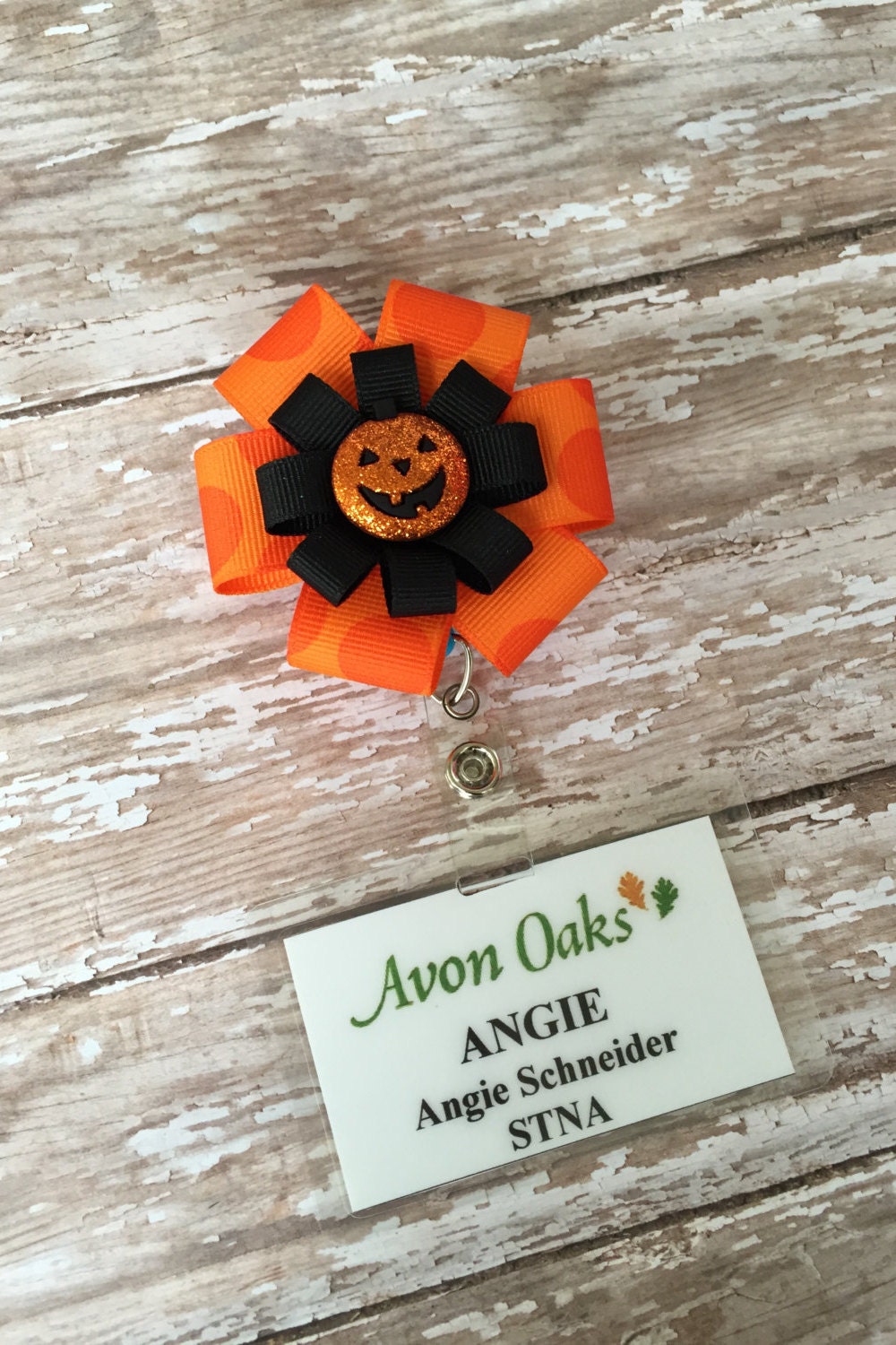 Pink Ribbon Retractable Badge Holder Nurse Name Badge Holder Etsy