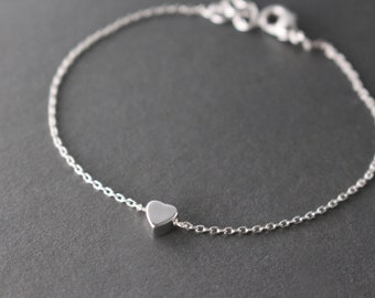 Silver Heart Bracelet, Little silver heart bracelet