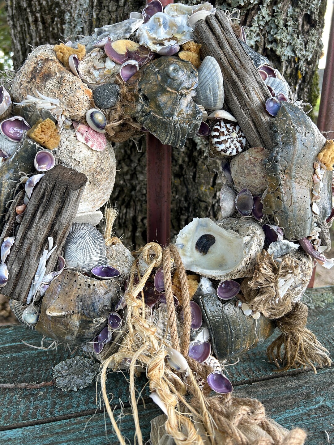 Photo inspiration: Visual Reference: Beachcomber S Delight Handmade Seashell Wreath