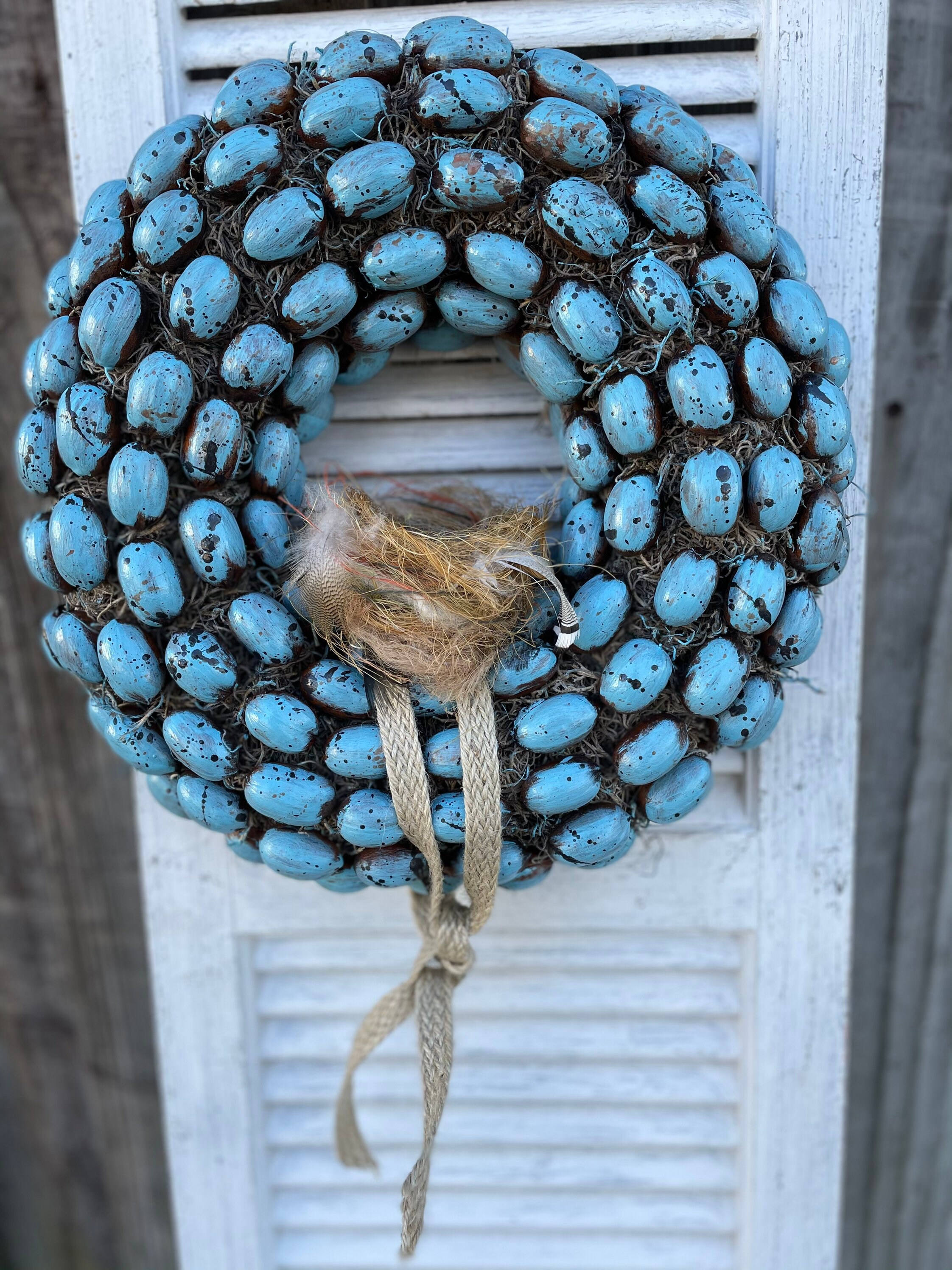 Blue Wreath Easter Wreath Front Door Wreath Farmhouse Wreath Housewarming Gift Wreath Bird lovers,Pecan Wreath Blue Wreath Easter Wreath Front Door Wreath Farmhouse Wreath Housewarming Gift Wreath Bird lovers,Pecan Wreath