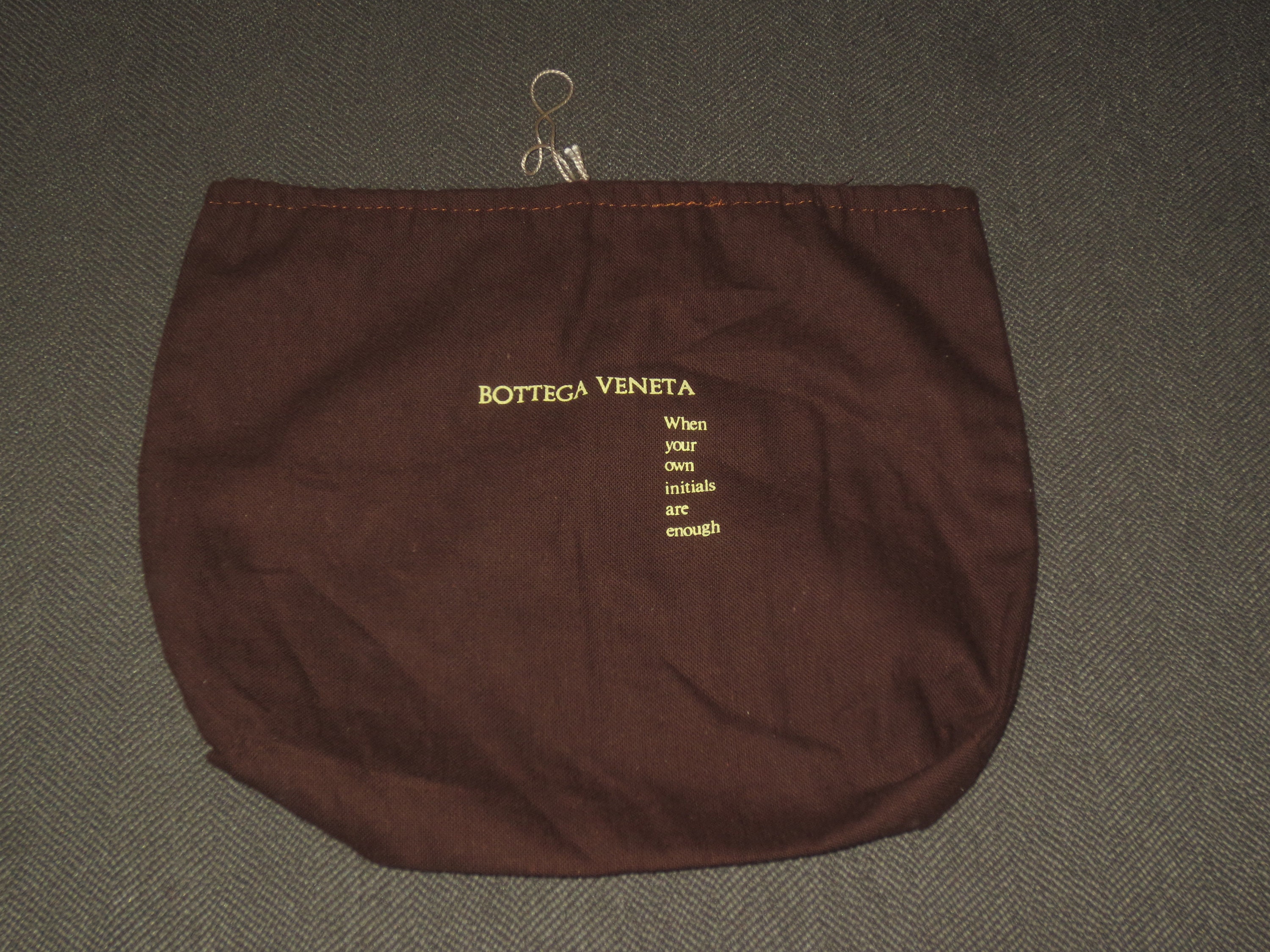 Bottega Veneta Authentic Bottega Veneta Drawstring Dust Bag Brown Size Large 18.5x14.5” 