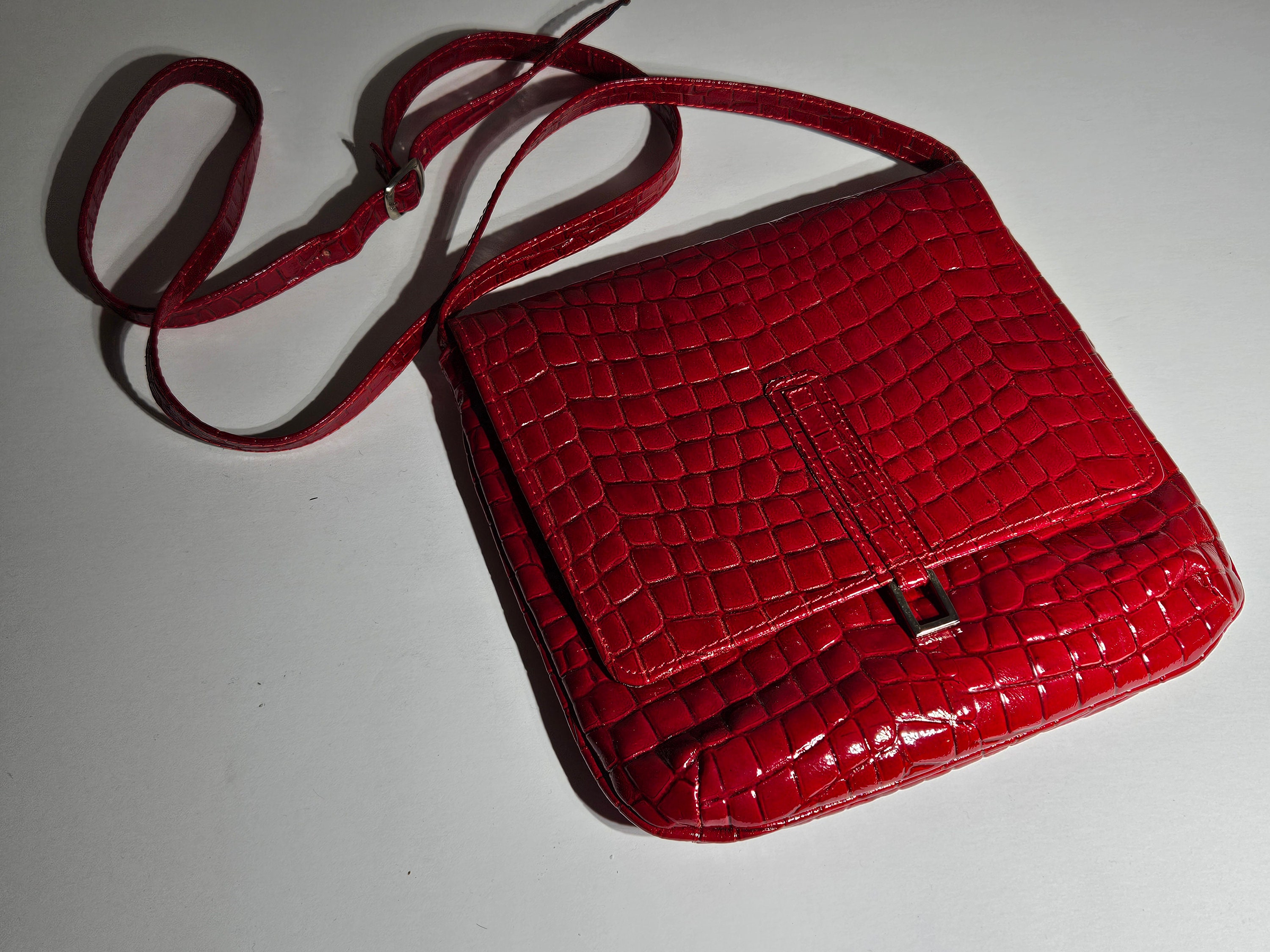 Deep red bag sale