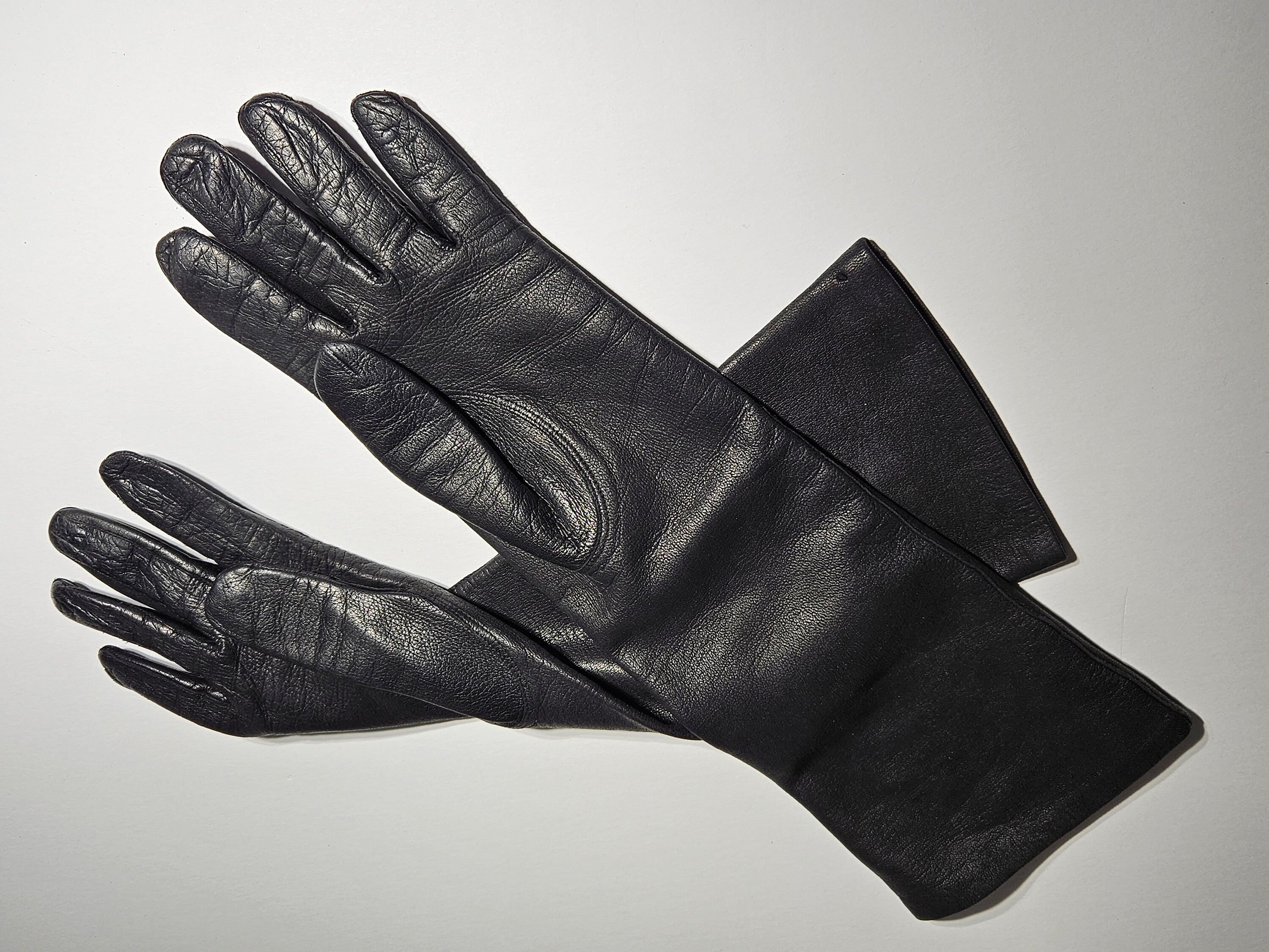 Long Leather Gloves Etsy Canada