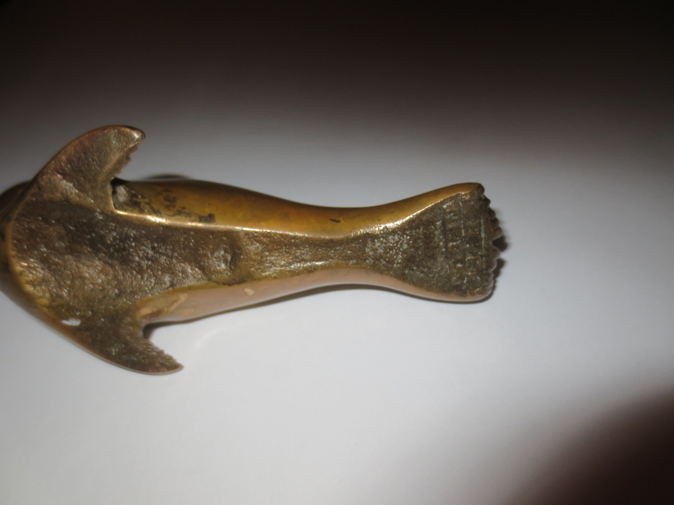 Vintage Solid Brass Seal Paperweight Artisan Signed W.h.fox Etsy UK