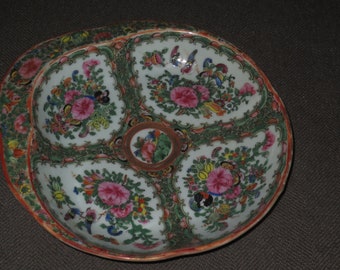 Antique Porcelain 1920's Family Rose Chinese Serving Bowl.....China collectible