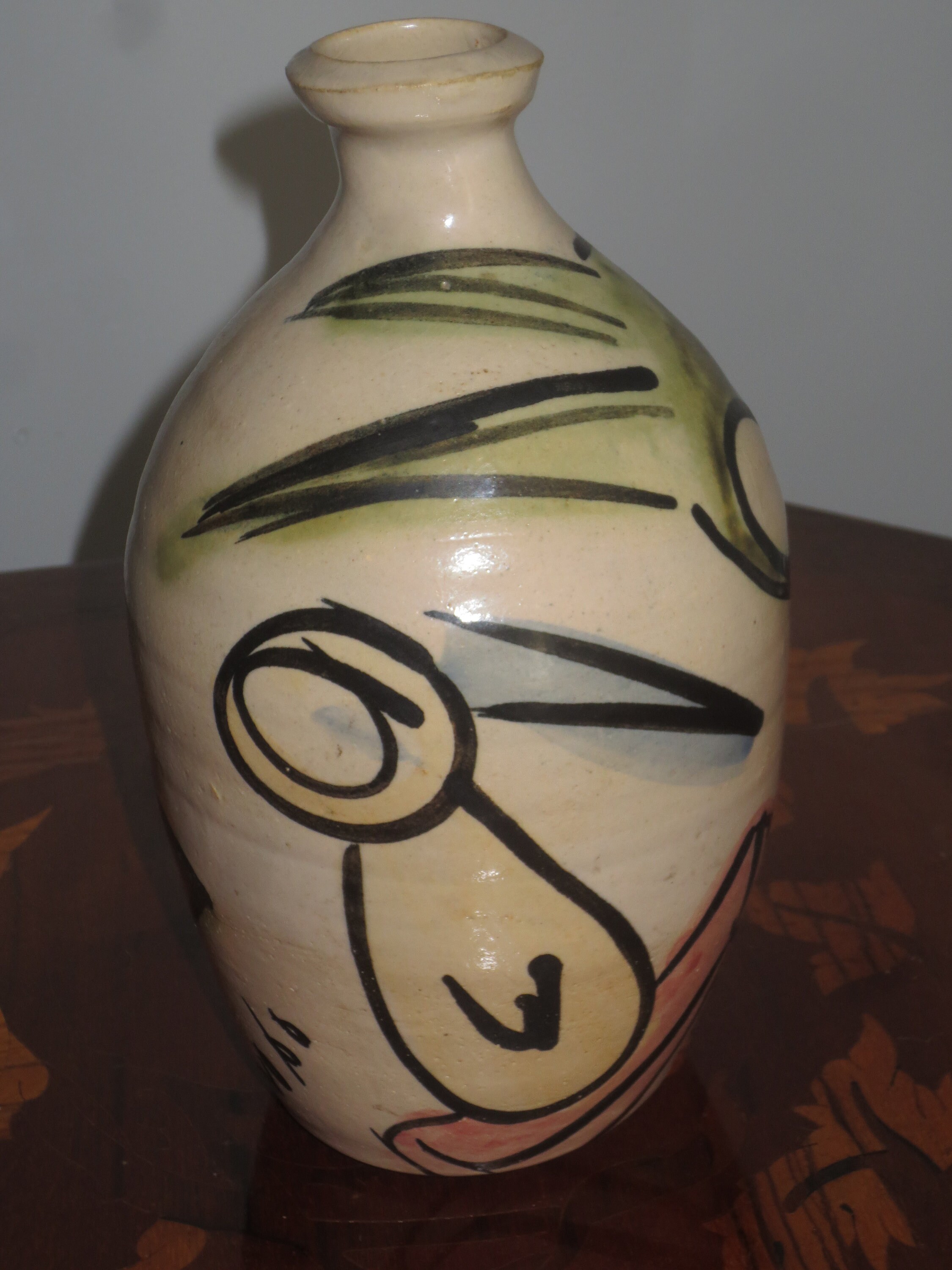 Vintage Ceramic Clay Pottery Vase Signed and Dated MNO Etsy