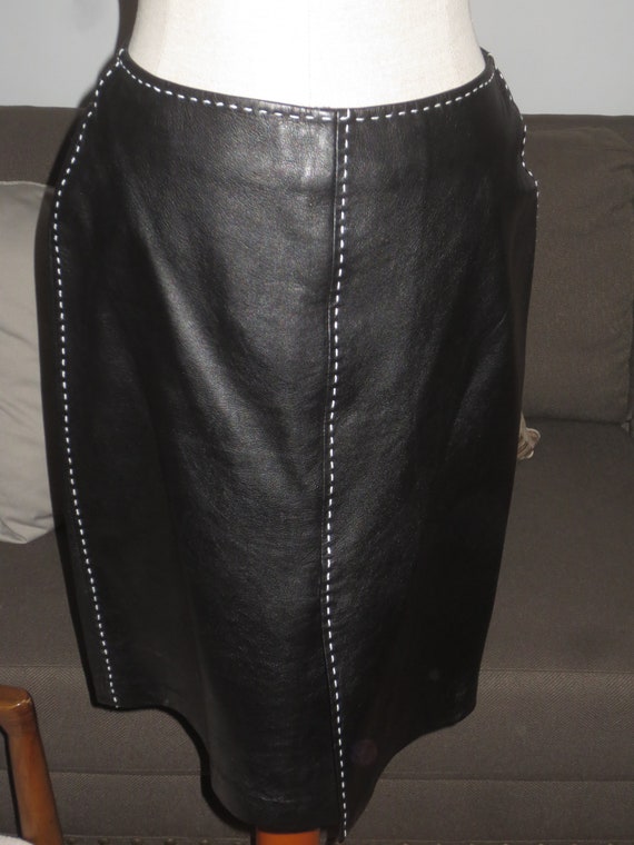 Leather skirt size best sale 4