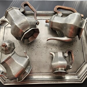 Vntage 1940's Pewter Les Etans De Pars Made n France Coffee and Tea