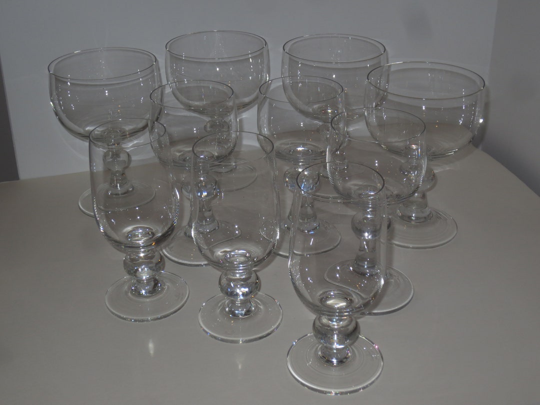 Collection of 10 Rosenthal Studio Line Crystal Wine Glasses by Etsy
