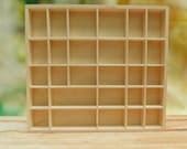 Plain Wooden Display Unit - Display Shelves - Trinket Shelf- Compartment tray - Wall Hanging Organiser- Printer Tray