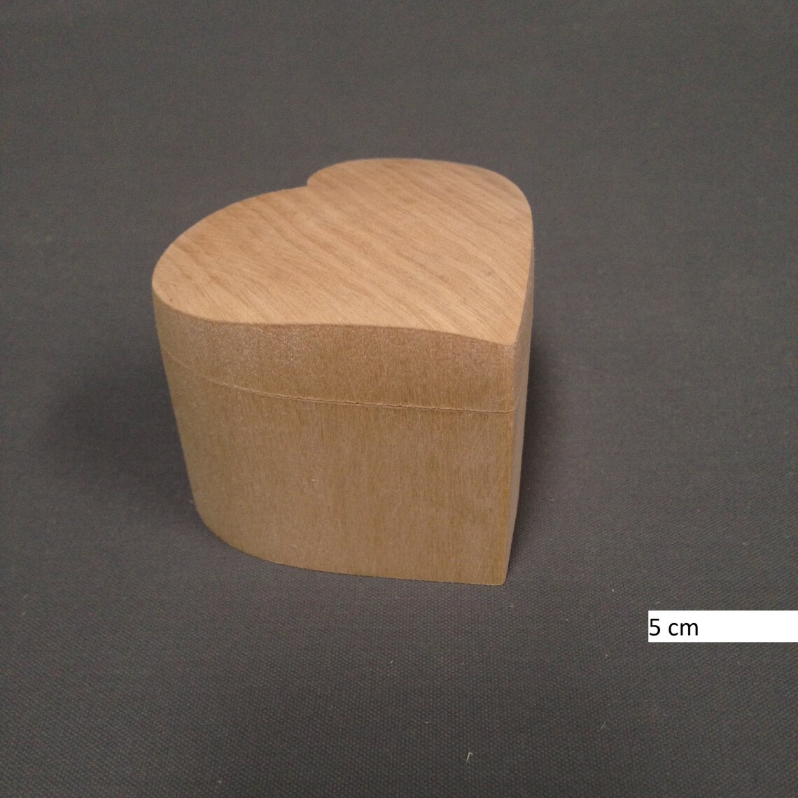 Solid Heart Shaped Wooden Ring Box Engagement Wedding Ring Wee | Etsy