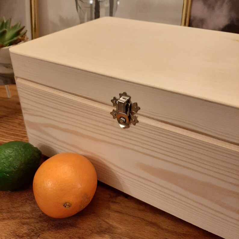 Wooden Unpainted Box Small Gift Box Christmas Eve Box Plain Etsy