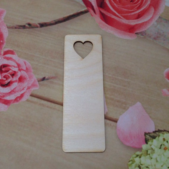 Wooden Bookmark Plain Unpainted Bookmarks Decoupage Craft Etsy