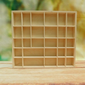 Plain Wooden Display Unit - Display Shelves - Trinket Shelf- Compartment tray - Wall Hanging Organiser- Printer Tray