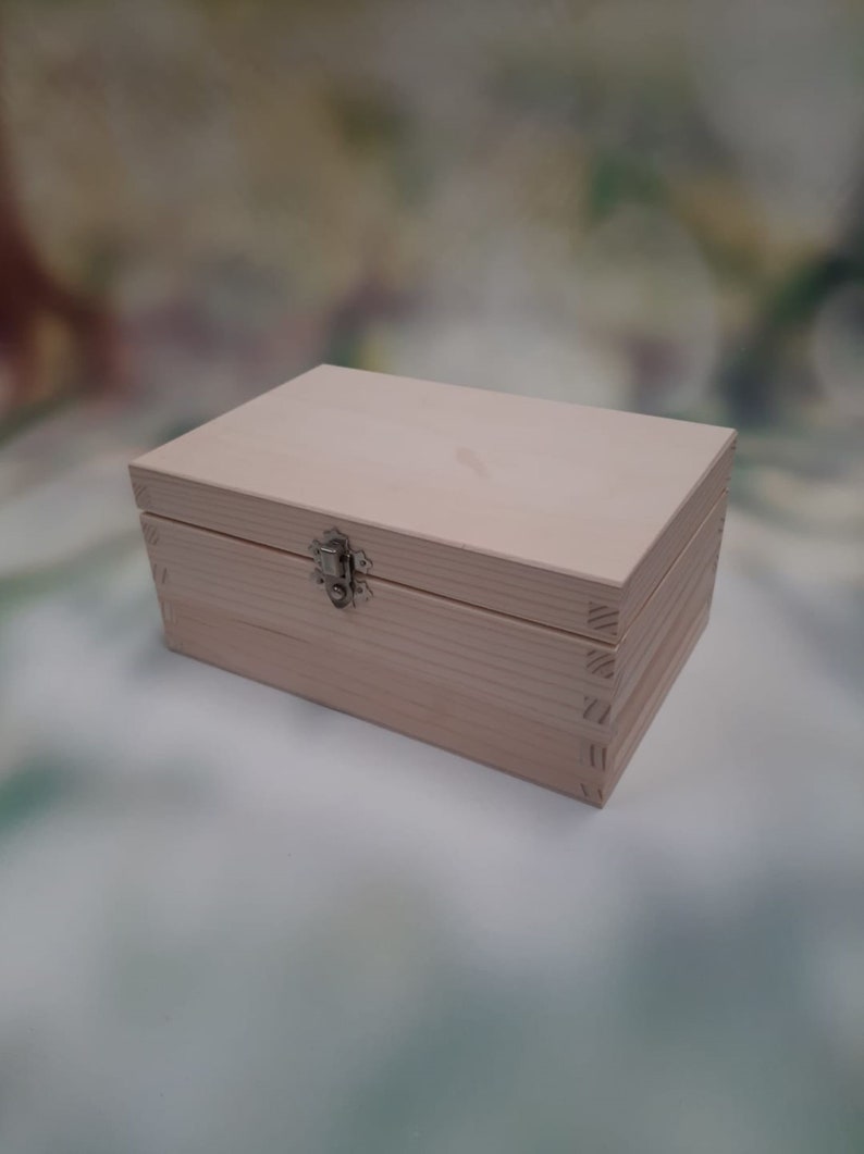 Small Wooden Box With 15 Compartments Dividers Sections Plain Etsy UK