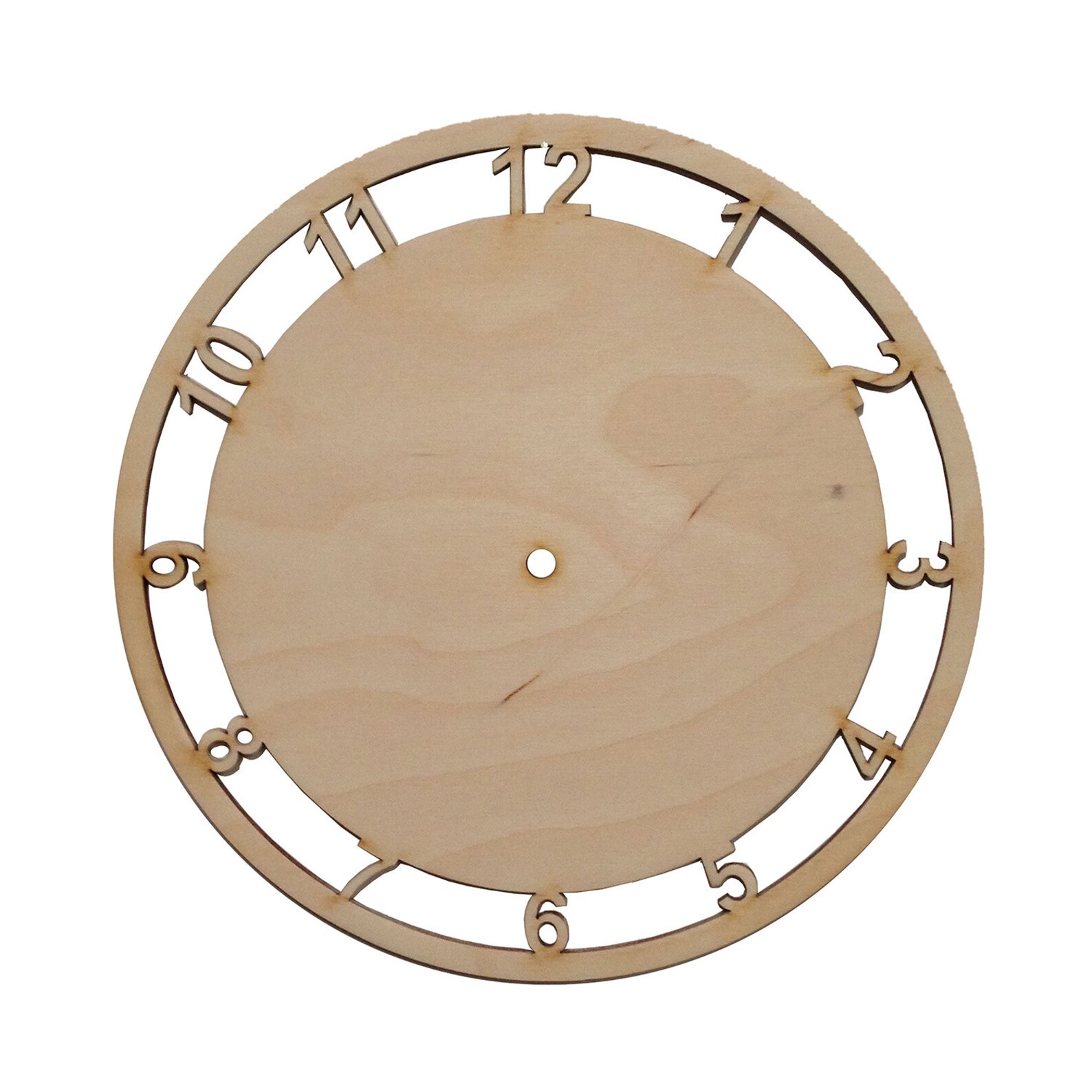 Custom Blank Wooden Clock Face Circle Round Ply Wood Wall Etsy UK