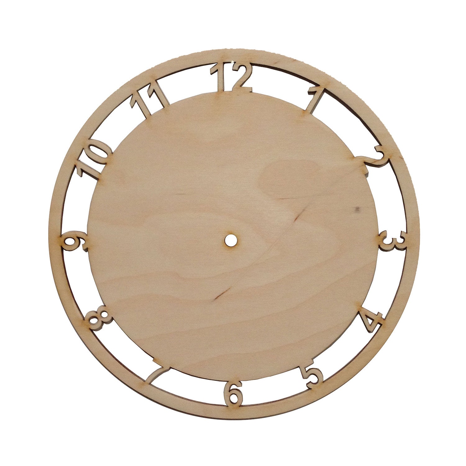 Custom Blank Wooden Clock Face Circle Round Ply Wood Wall Etsy UK